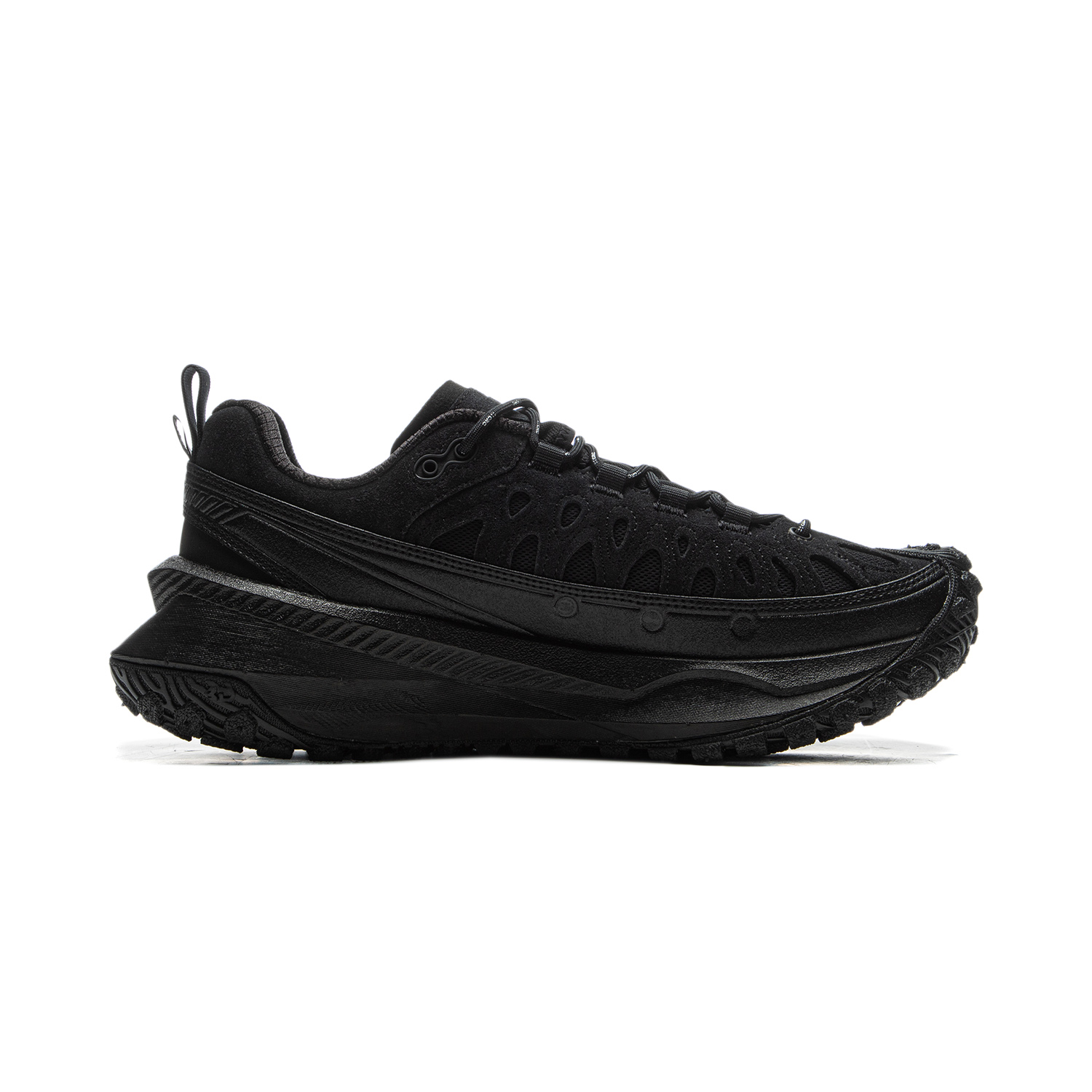 Li Ning Ranger CRC Cushioning Slip Resistant Low top Running Shoes Unisex Black
