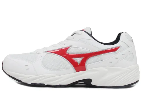 Mizuno School Running Slip Resistant Abrasion Resistant Low top Running Shoes White Red