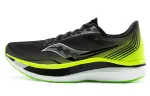 Saucony Slip Resistant Abrasion Resistant Low top Running Shoes Men's Black Green
