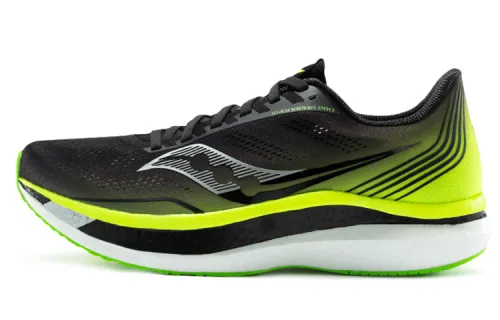 Saucony Slip Resistant Abrasion Resistant Low top Running Shoes Men's Black Green