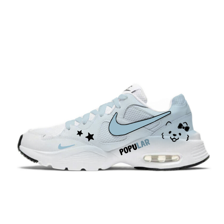 Nike Air Max Fusion Low top Air Cushion Running Shoes Women’s Blue