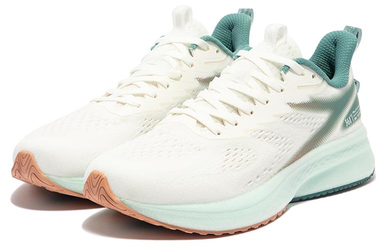 361° Cushioning Slip Resistant Abrasion Resistant Low top Running Shoes Men’s White Cyan