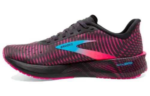 Brooks Comfortable Cushioning, Wear Resistant Low top Running Shoes Women's Black Red