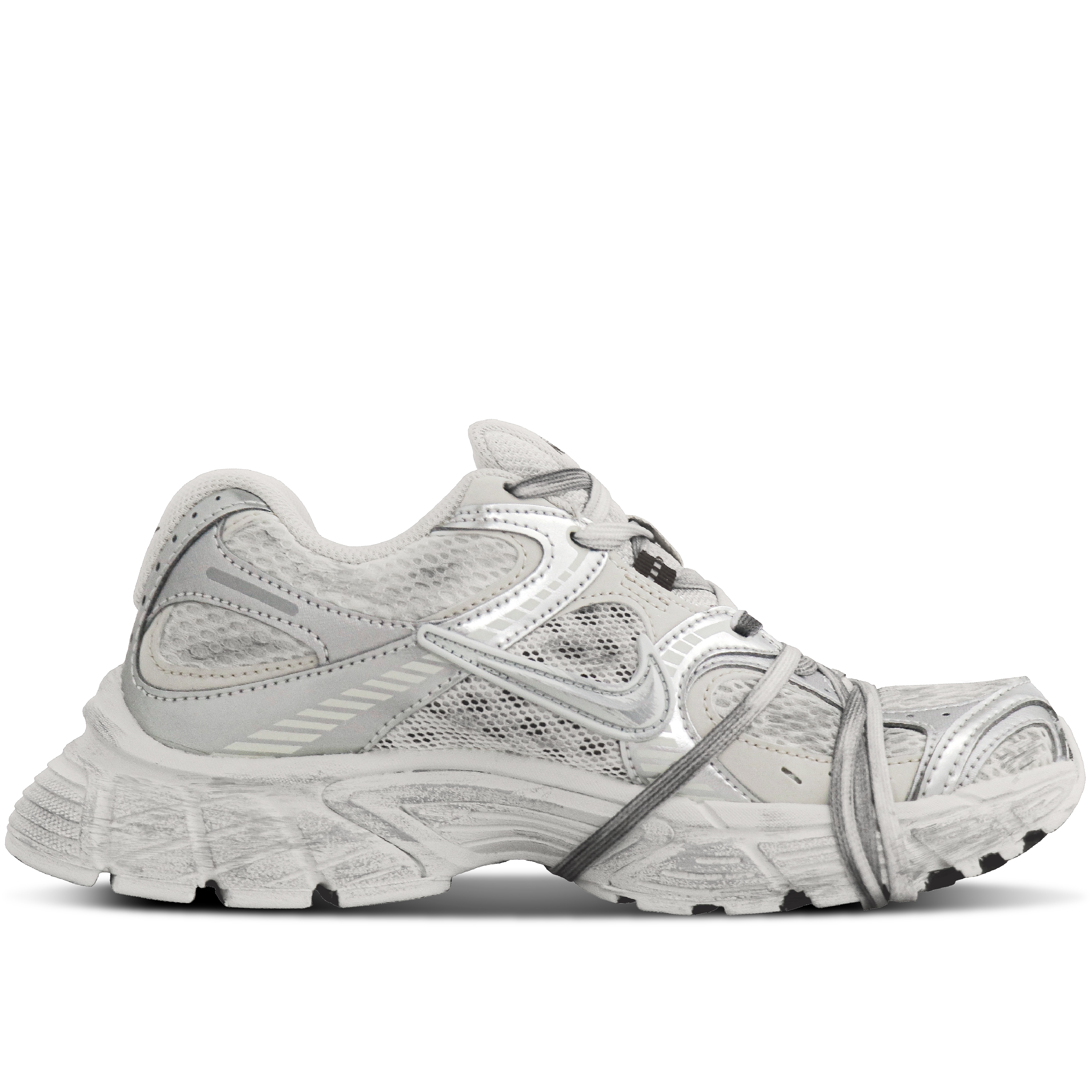 Nike V5 RNR Abrasion Resistant Breathable Abrasion Resistant Breathable Low top Running Shoes Unisex Silver Gray