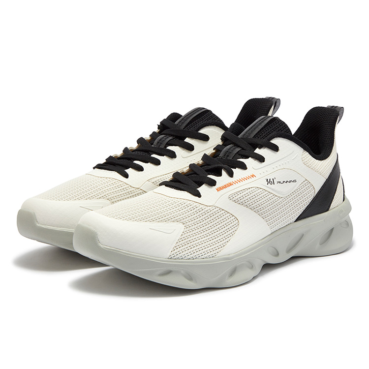 361° Slip Resistant Abrasion Resistant Low top Casual Running Shoes Men’s White Mint Gray Green