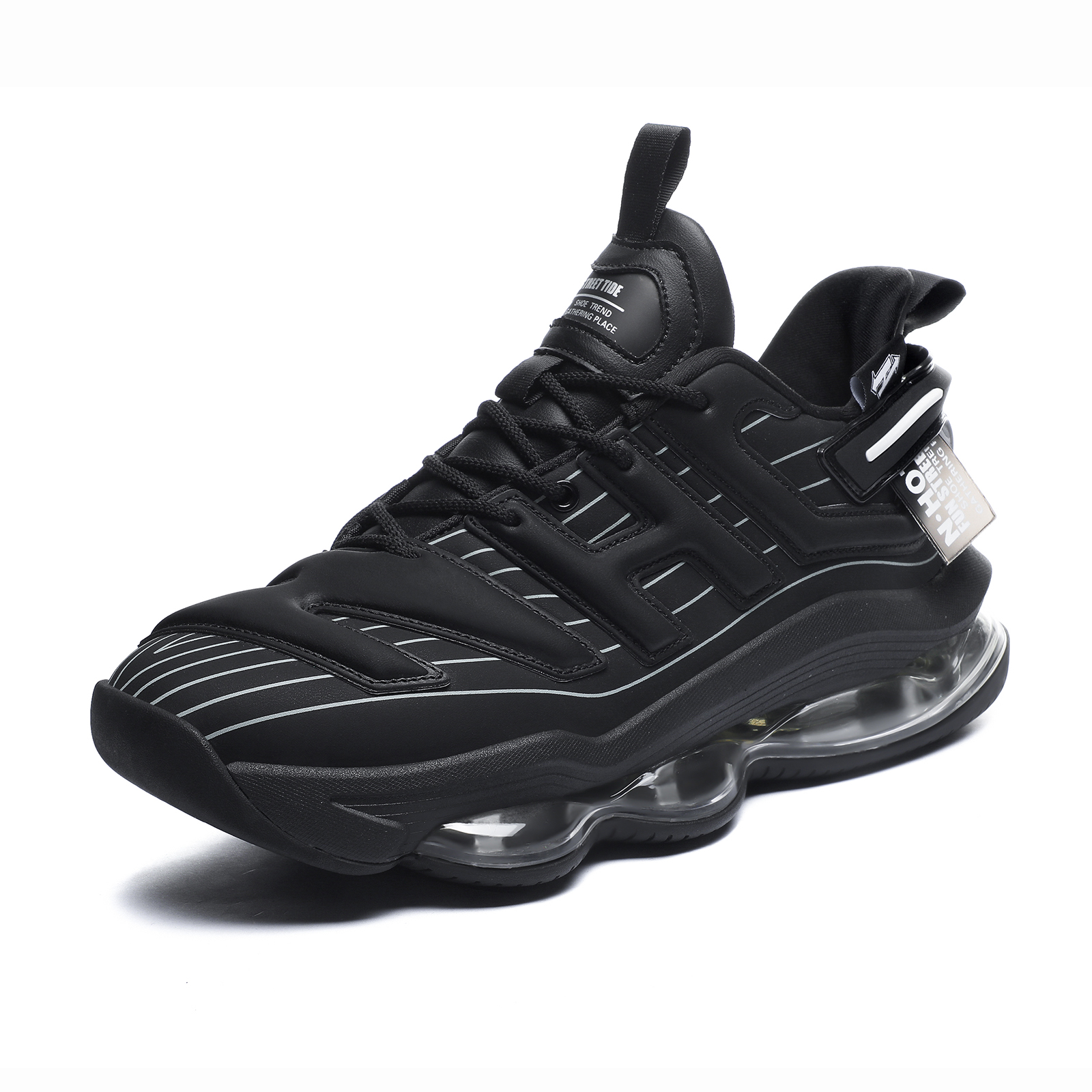 N·HOT Mesh Height Increasing Breathable Slip Resistant High top Air Cushion Casual Running Shoes Unisex