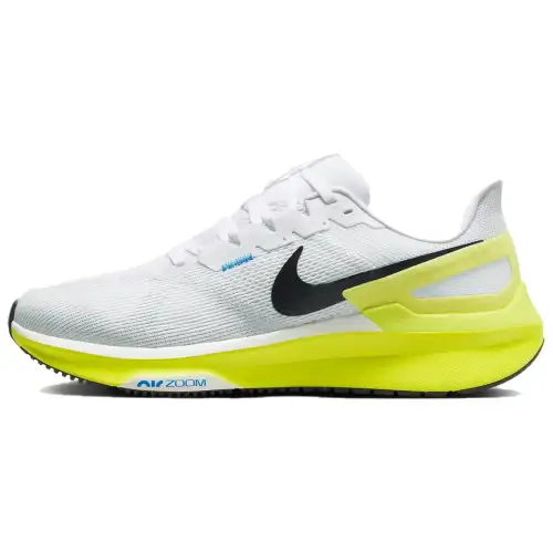 Nike Zoom Structure 25 Lightweight, comfortable, non-slip and wear-resistant Low-top running shoes Men's fluorescent white