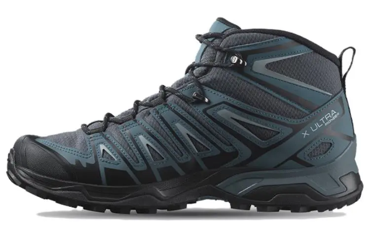 SALOMON X Ultra Pioneer Slip Resistant, Abrasion Resistant, Waterproof, And Breathable Mid top Outdoor Shoes Men's