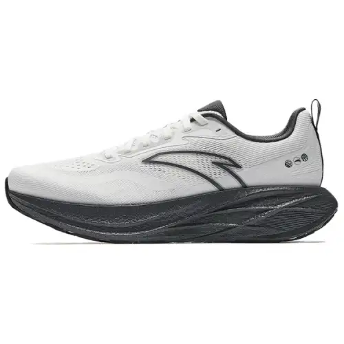 Anta Abrasion Resistant Breathable Rebound Low top Casual Training Running Shoes Men's White Gray