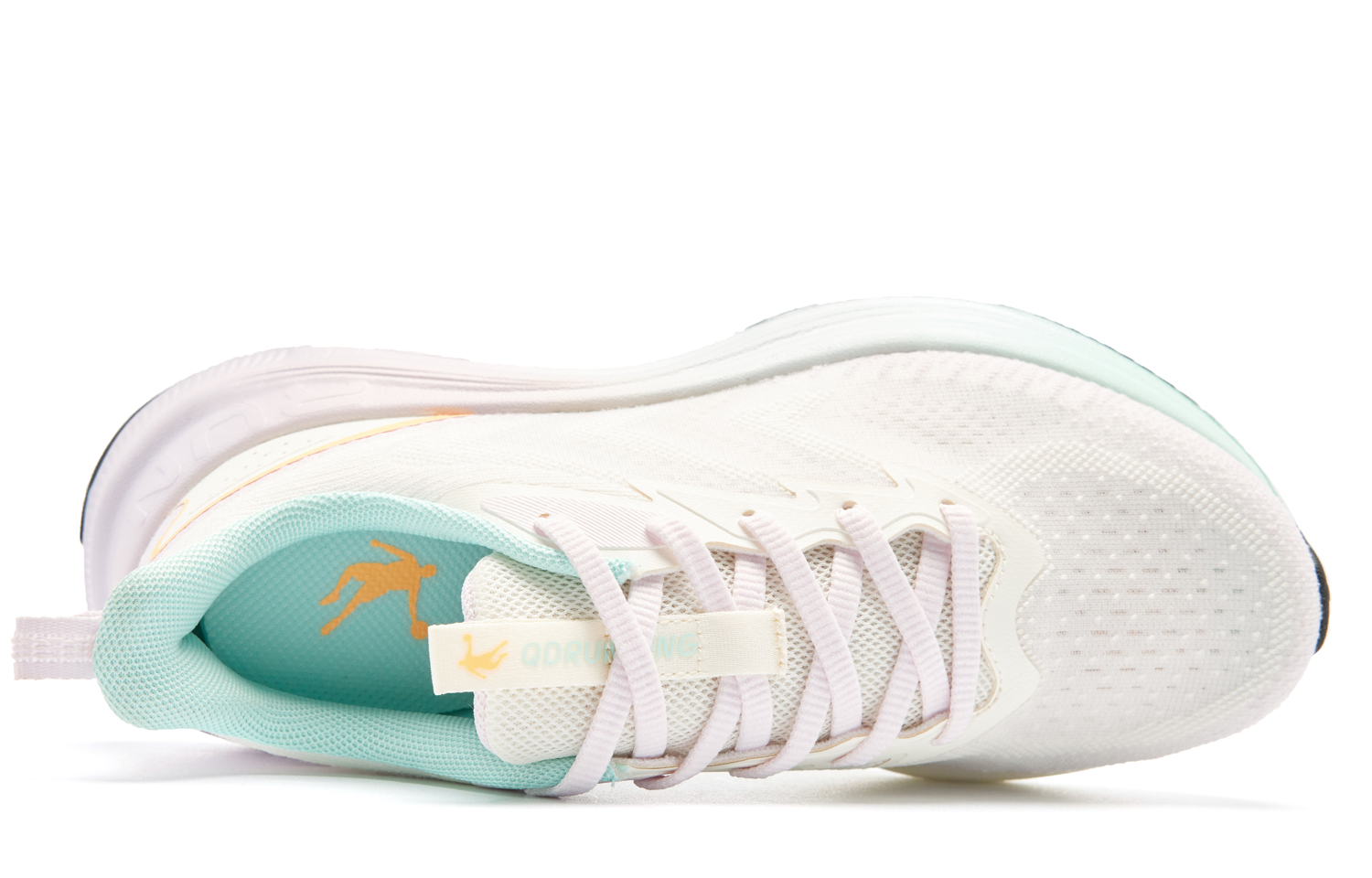 QIAODAN Cushioning Slip Resistant Abrasion Resistant Low top City Commuting Running Shoes Women’s White Purple