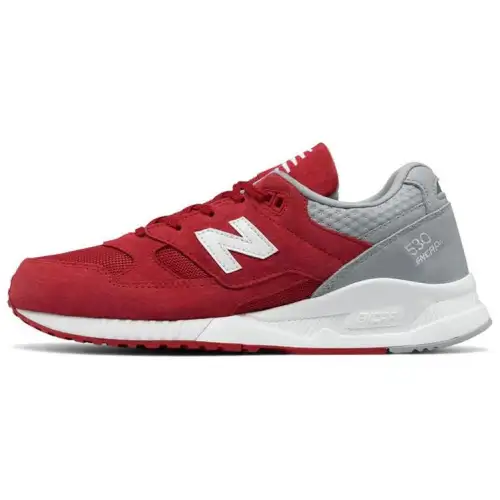 New Balance NB 530 Sports Textile, Synthetic Leather Low top Running Shoes Men's Red Gray