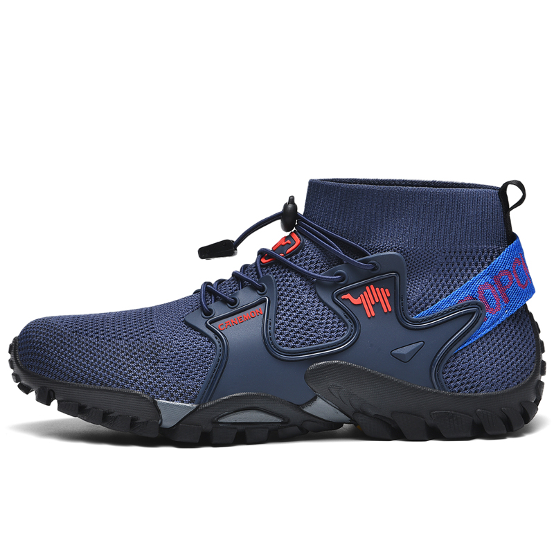 LINGHANGLUOTUO Slip Resistant And Breathable Coverage High top Outdoor Shoes Men’s