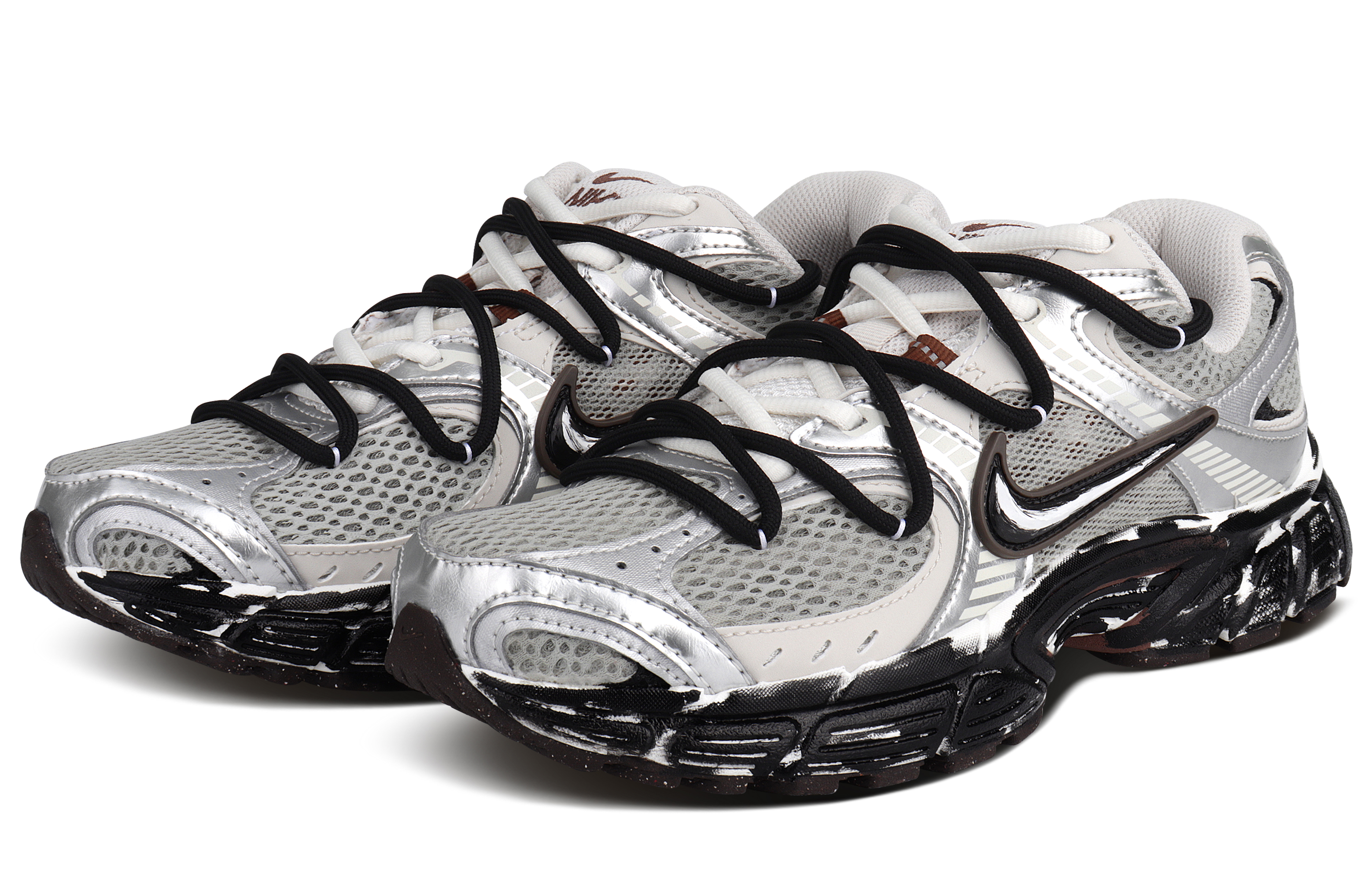 Nike V5 RNR Abrasion Resistant Breathable Low top Casual City Commuting Running Shoes Unisex Silver Gray