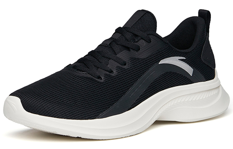 Anta Casual Cushioning Slip Resistant Abrasion Resistant Lightweight Low top Running Shoes Men’s Black
