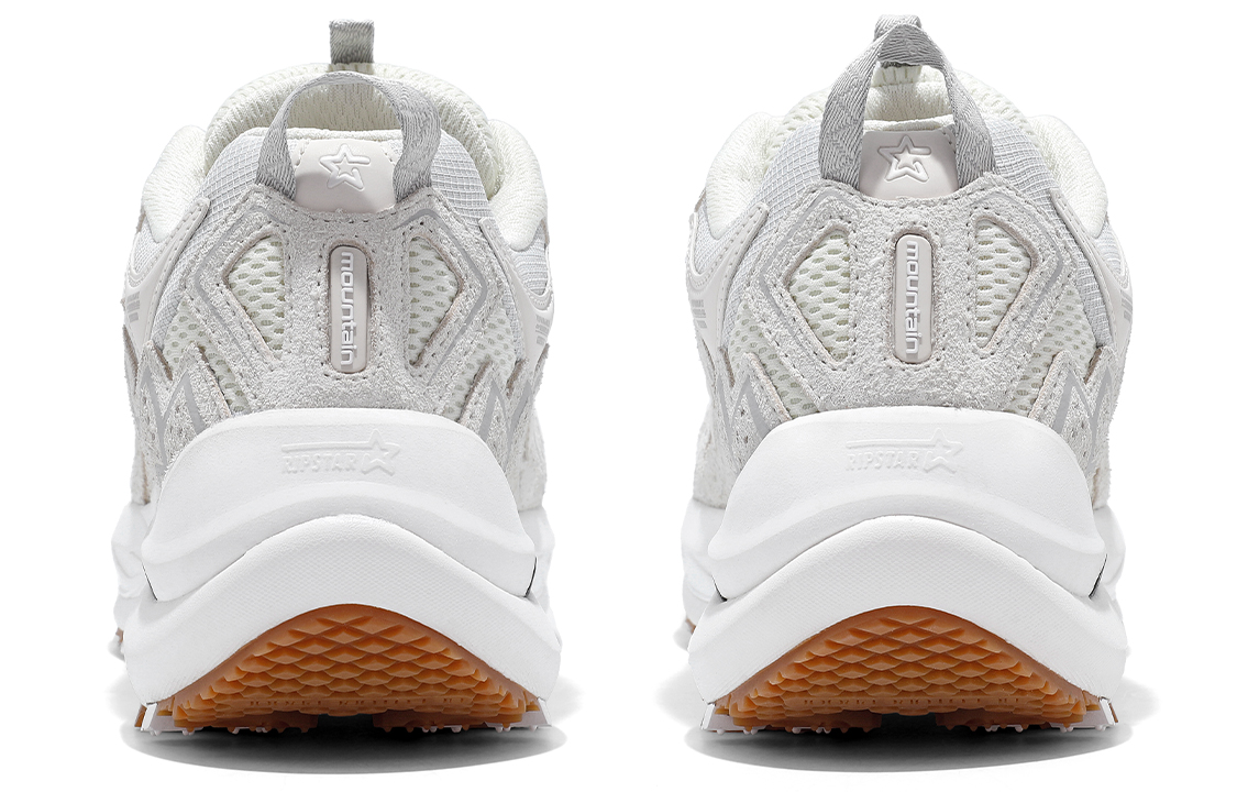 RIPSTAR Performance Cushioning Support Balance Impact Resistant Low top Running Shoes Unisex Bone White