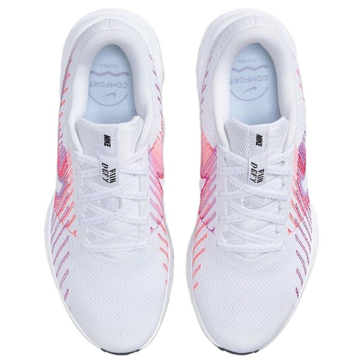 Nike RUN DEFY Breathable Low top Running Shoes Women’s White Pink