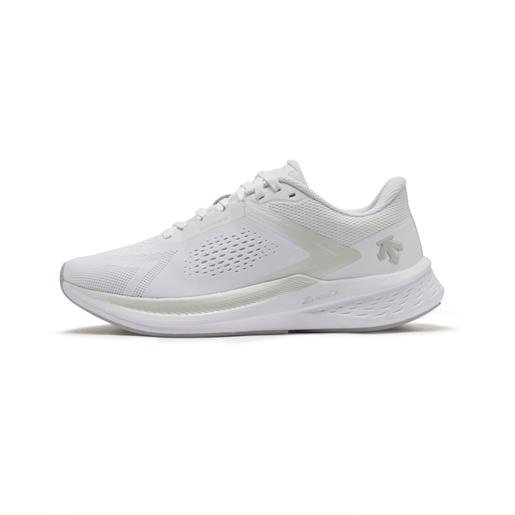 DESCENTE RUNNING Slip Resistant Low top Running Shoes Unisex White