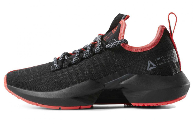 Reebok Sole Fury Fabric Low top Running Shoes Women's Black Red