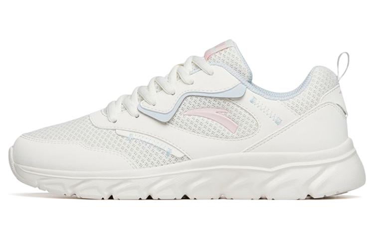 Anta Mesh Cushioning Slip Resistant Abrasion Resistant Low top Running Shoes Women’s White Blue