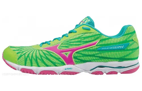 Mizuno Wave Hitogami 4 Lightweight Green Pink Women's