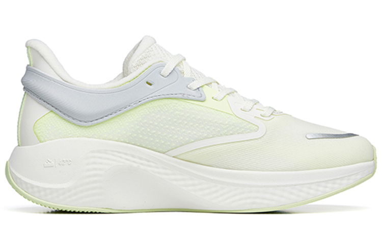 Anta Cushioning Slip Resistant Abrasion Resistant Breathable Lightweight Low top Running Shoes Women’s White Green Gray