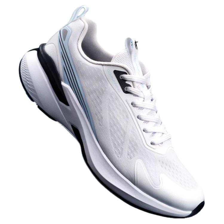 QIAODAN Cushioning Lightweight Low top Running Shoes Men’s White Blue