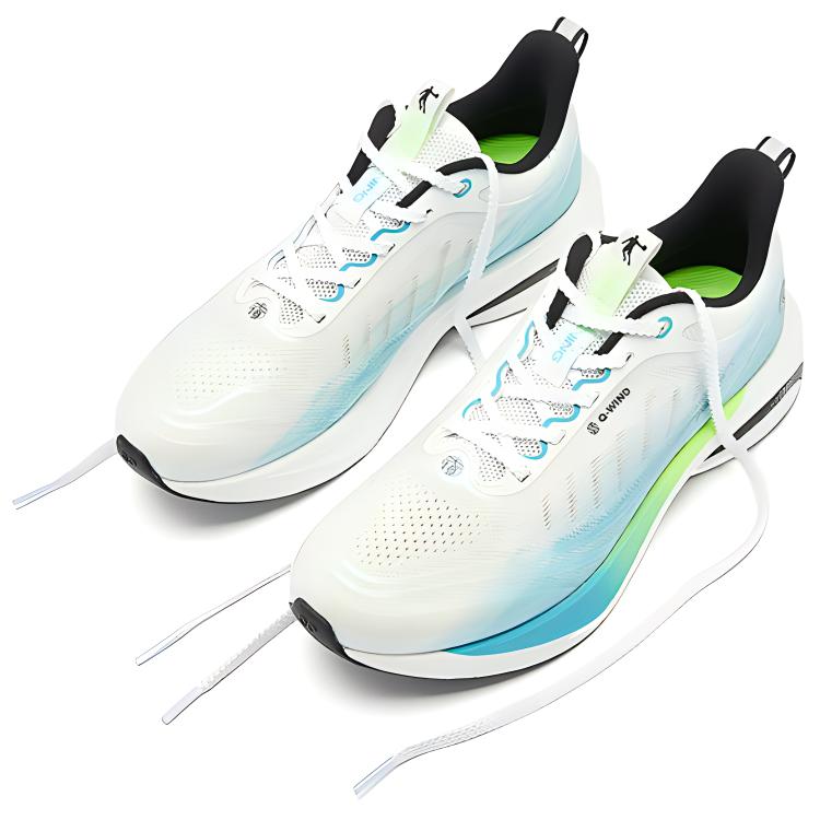 QIAODAN Infinity 6.0 Mesh Cushioning Abrasion Resistant Cushioning, Wear Resistant Low top Casual Running Shoes Men’s