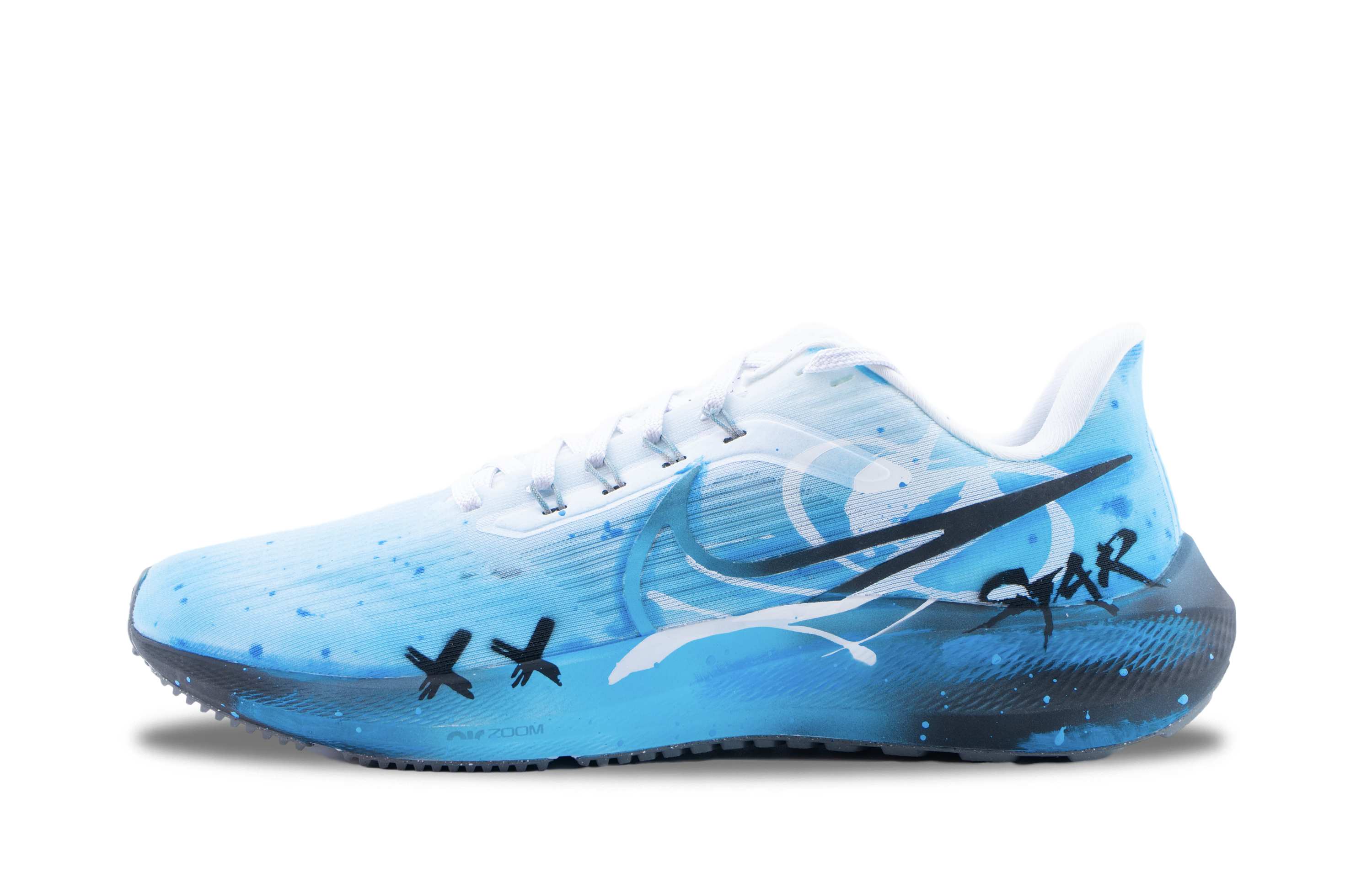 Nike Air Zoom Pegasus 39 Abrasion Resistant Low top Running Shoes Unisex Blue