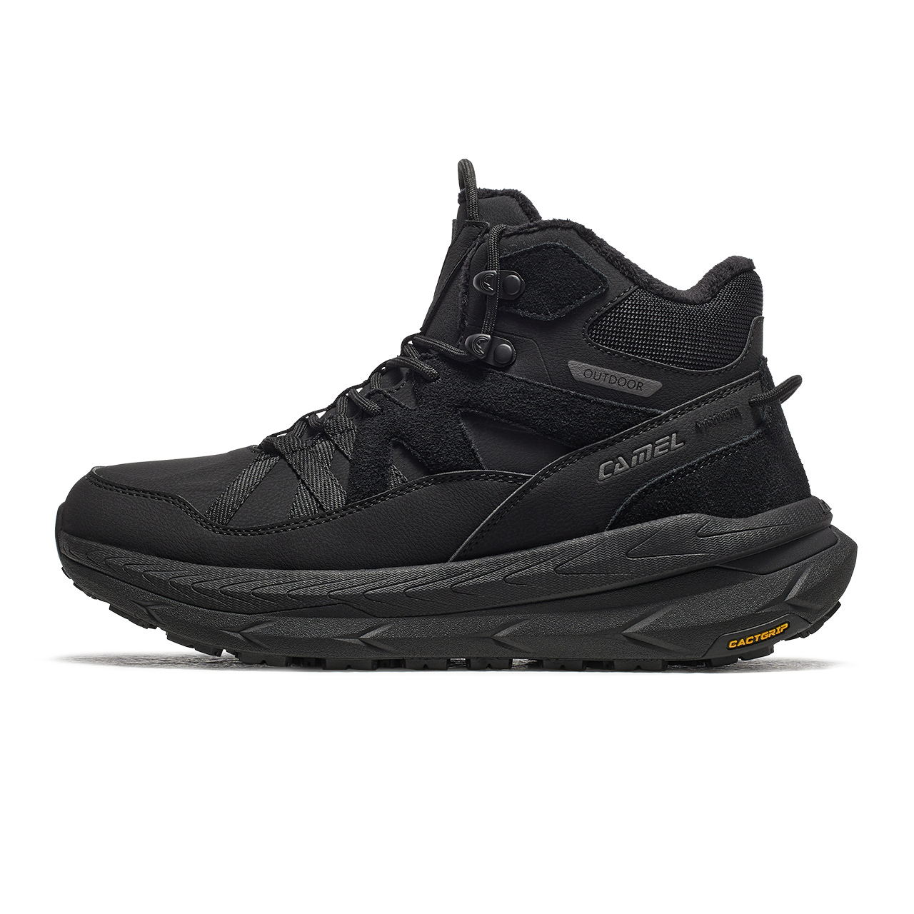 CAMEL Distant Mountain, Comfortable Fleece Lined Slip Resistant, Abrasion Resistant, Thermal High top Outdoor Shoes