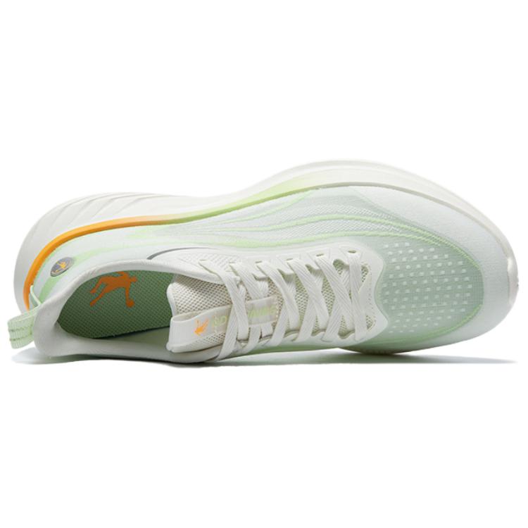 QIAODAN Cushioning Breathable Lightweight Low top Casual Running Shoes Men’s White Green