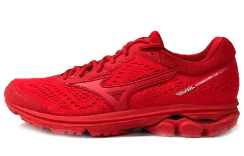 Mizuno Rider 22 Sports Fabric Cushioning Slip Resistant Abrasion Resistant Breathable Low top Running Shoes Men's Red