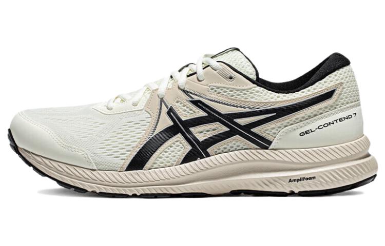 Мужские кроссовки ASICS Gel-Contend 7 (бежево-черные)
