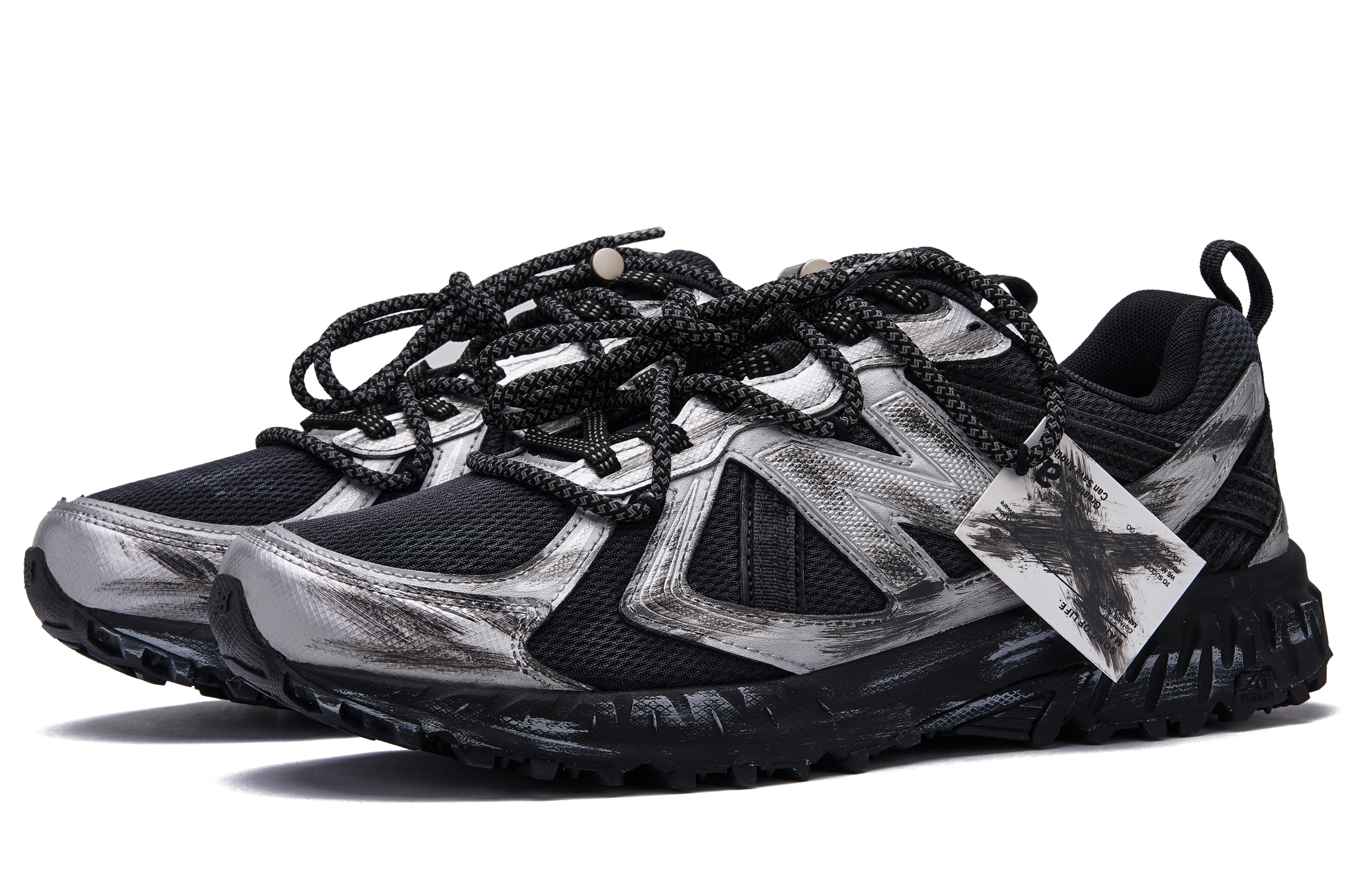 New Balance NB 410 Abrasion Resistant Low top Running Shoes Unisex Silver Black