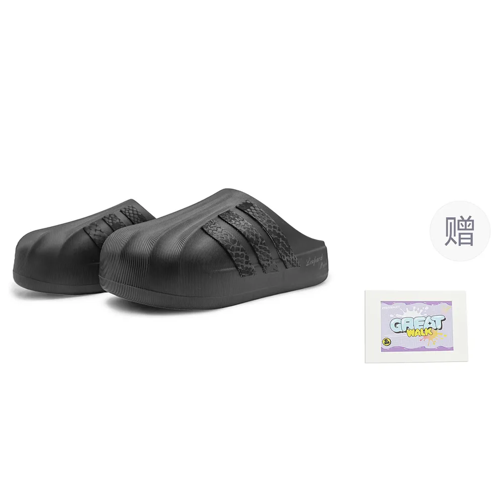 Adidas Originals AdiFOM SUPERSTAR MULE EVA Slip Resistant Slip Resistant Closed Toe Slippers Unisex Black