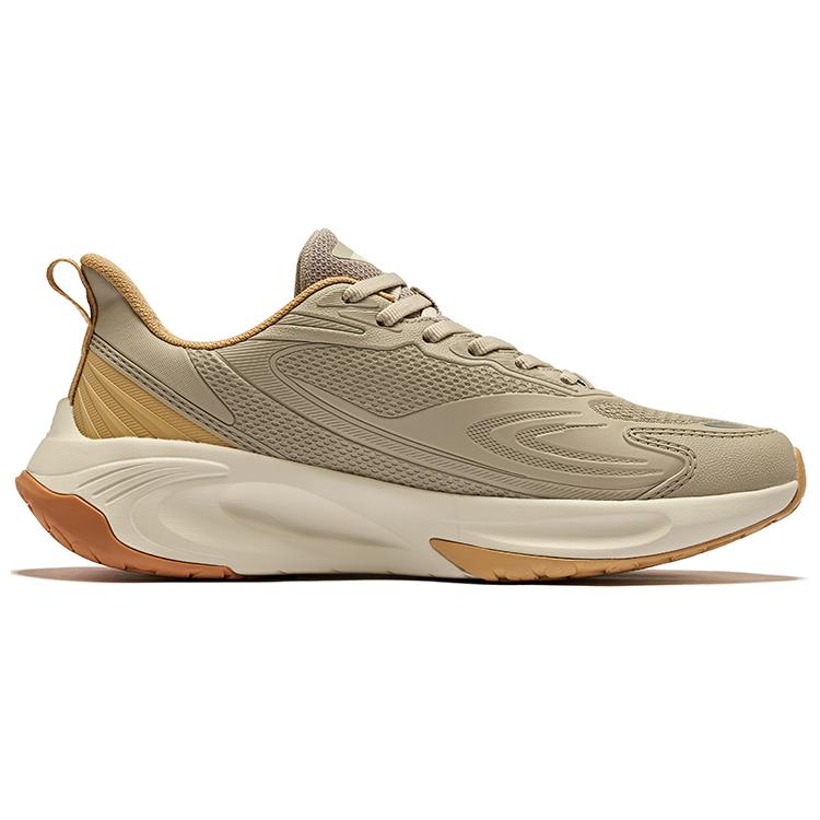 Erke Cushioning Abrasion Resistant Breathable Low top Running Shoes Men’s Light Linen Neutral Beige Camel