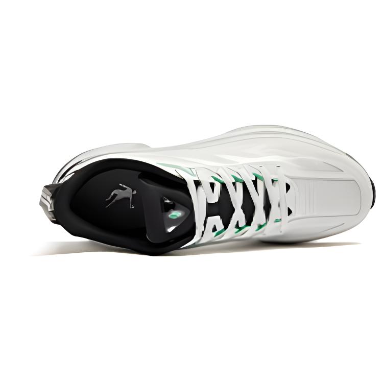 QIAODAN Slip Resistant And Breathable Low top Casual Running Shoes Men’s White