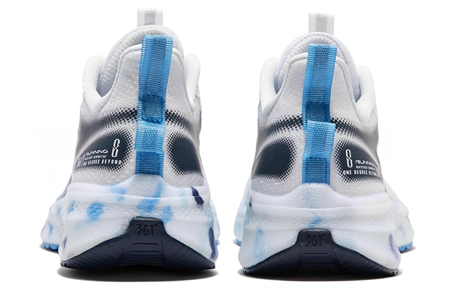 361° Cushioning Abrasion Resistant Breathable Low top Running Shoes Men’s Black Blue