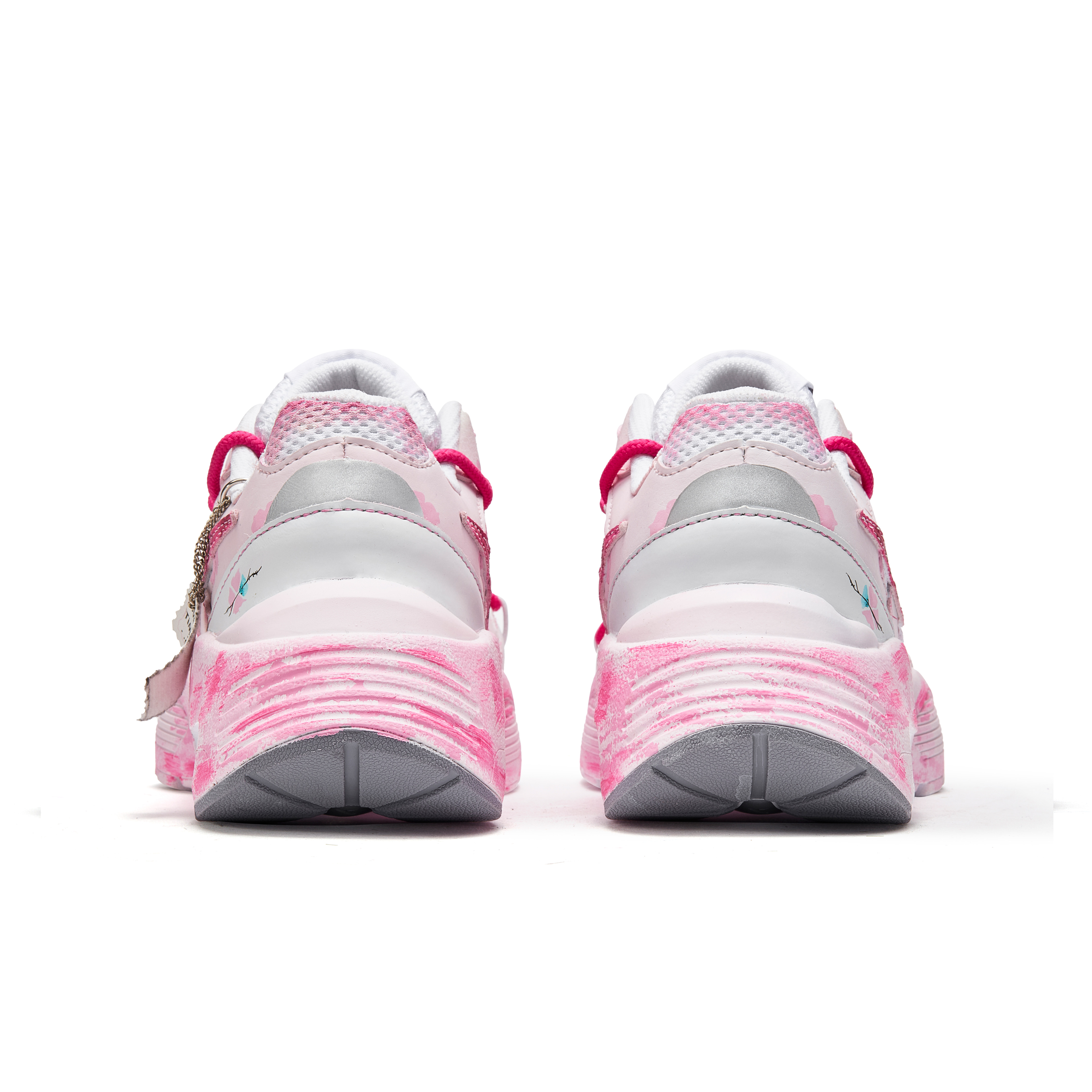 Nike Air Max Fusion Slip Resistant Slip Resistant Low top Running Shoes Women’s Pink White