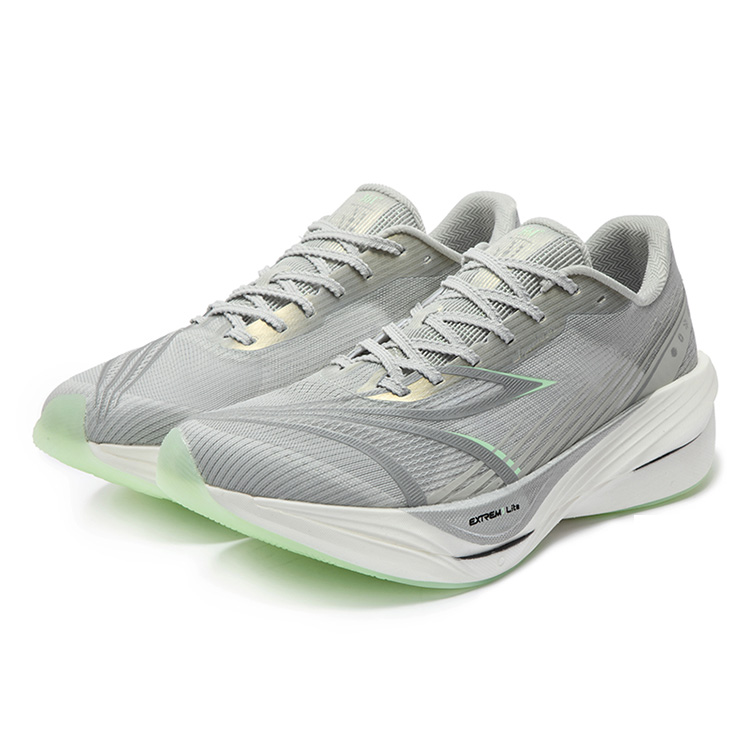 361° Feitian ET Low top Full Length Carbon Plate Training Racing Running Shoes Men’s Gray