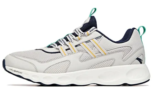 Anta Textile, Synthetic Leather Cushioning Slip Resistant Abrasion Resistant Low top Running Shoes Men's