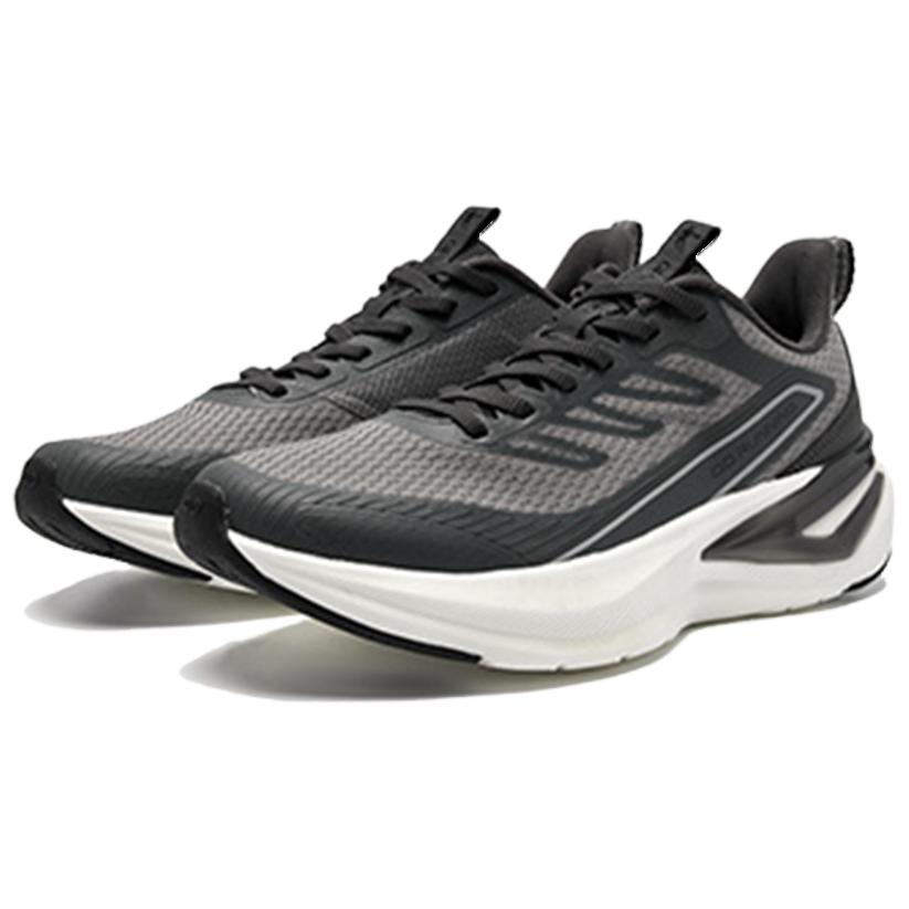 QIAODAN Cushioning Slip Resistant Breathable Low top Casual Running Shoes Men’s Gray