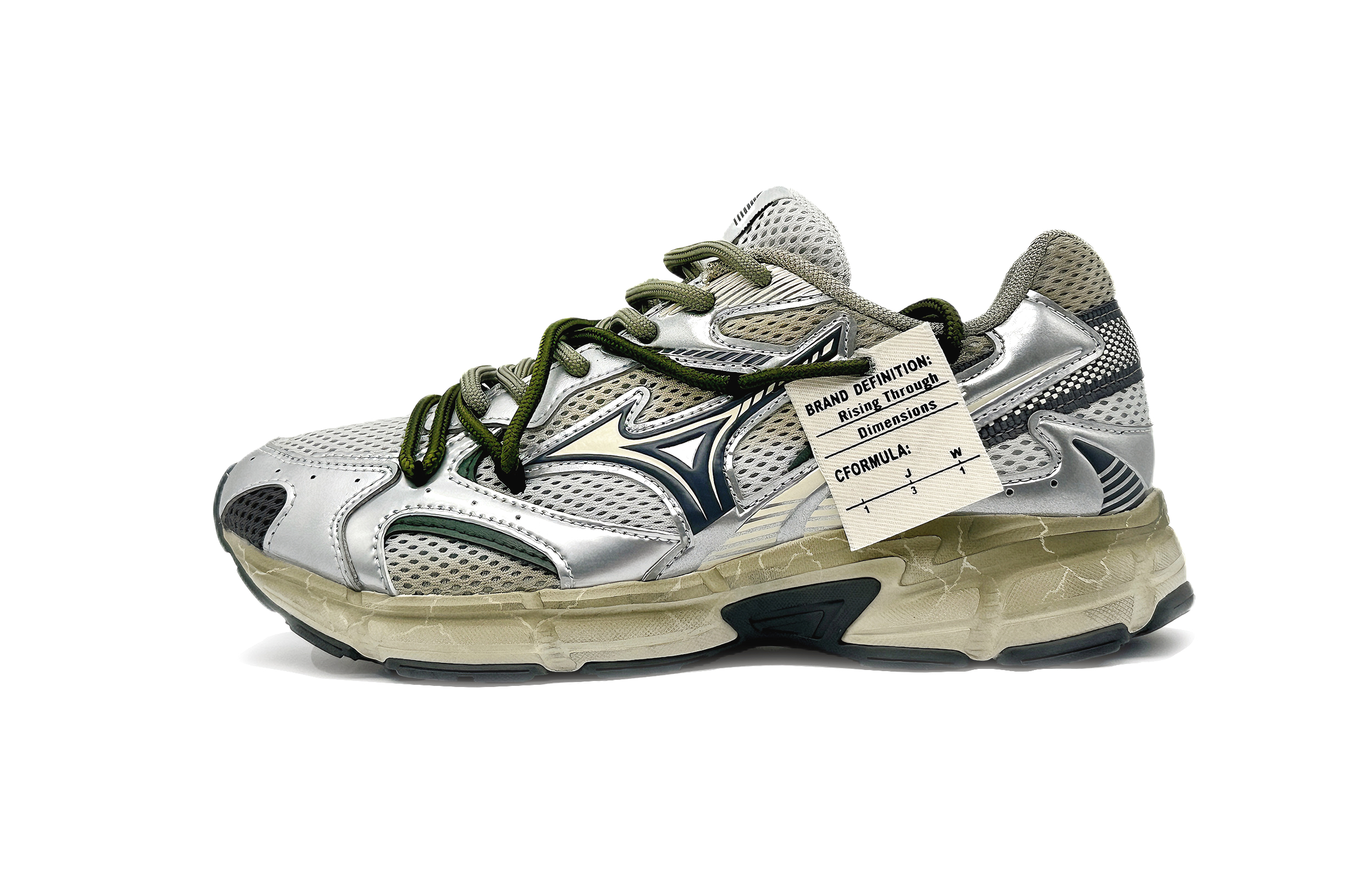 Mizuno Speed 2K Abrasion Resistant Low top Running Shoes Unisex Gray Green