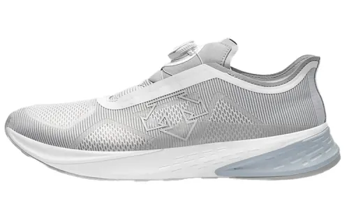 DESCENTE Enerzite Textile, Synthetic Leather Breathable And Resilient Low top Casual Running Shoes Men's Light Gray