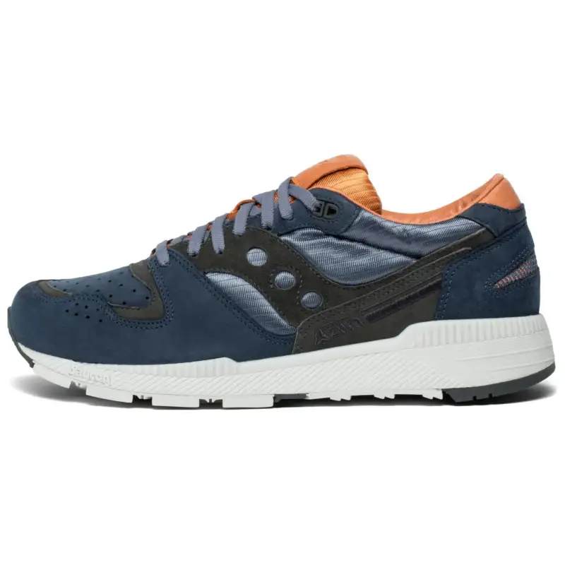 Saucony Cushioning Abrasion Resistant Cushioning, Wear Resistant Low top Running Shoes Men's Blue Brown