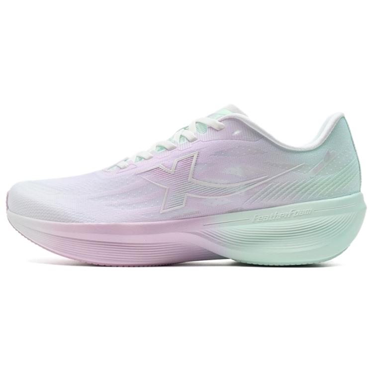 XTEP Slip Resistant Abrasion Resistant Low top Casual Running Shoes Women’s Purple Green