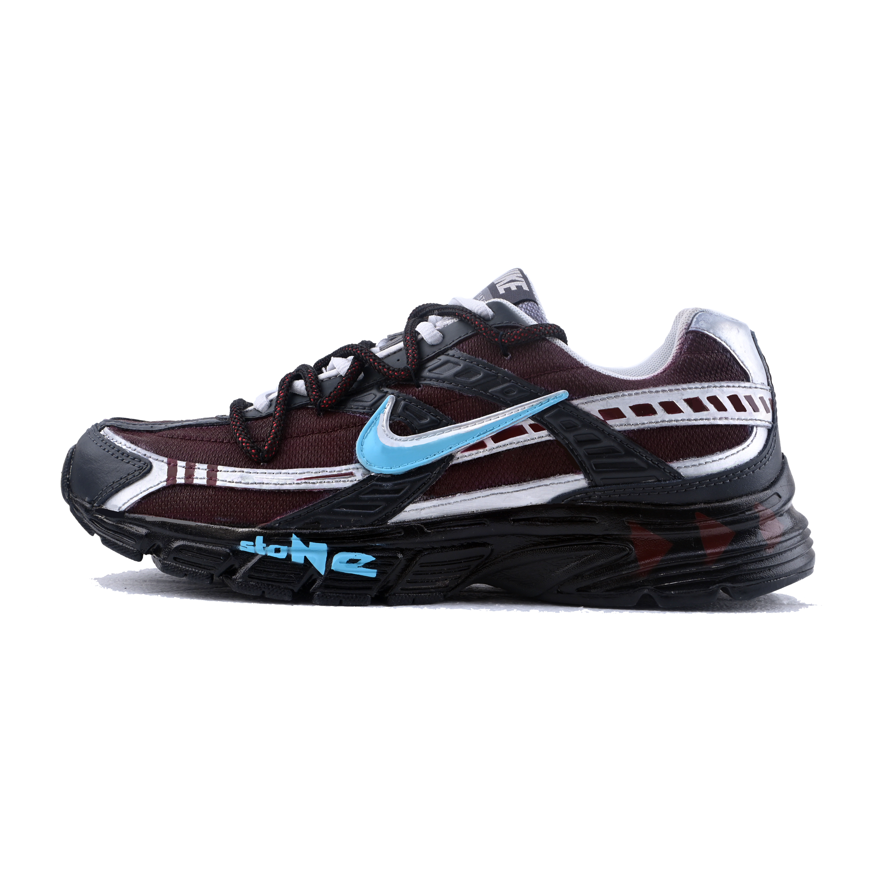 Nike Initiator Slip Resistant And Breathable Low top Casual City Commuting Running Shoes Men’s Dark Red
