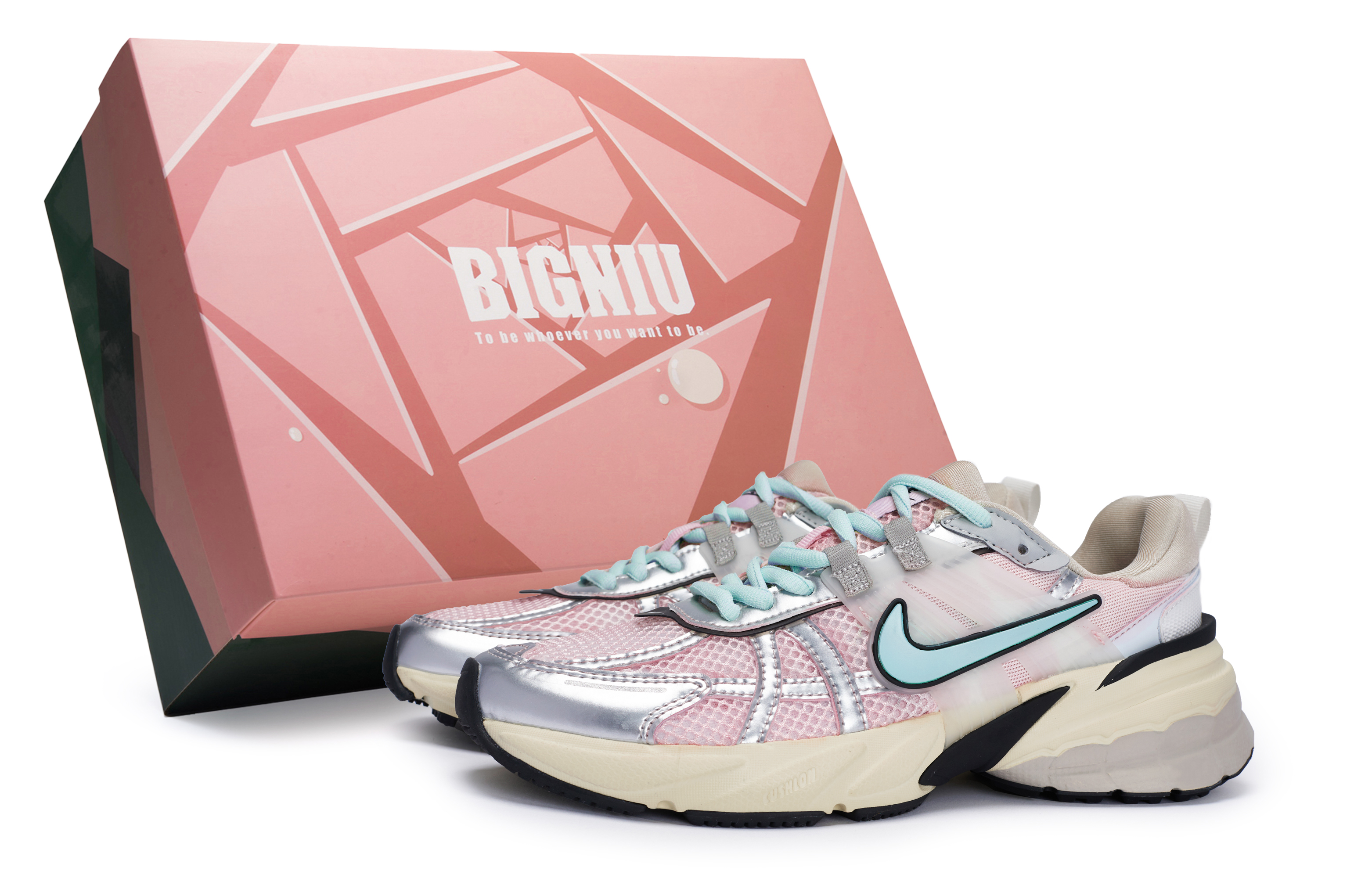 Nike V2K Run Slip Resistant Abrasion Resistant Slip Resistant Abrasion Resistant Low top Casual Running Shoes Women’s