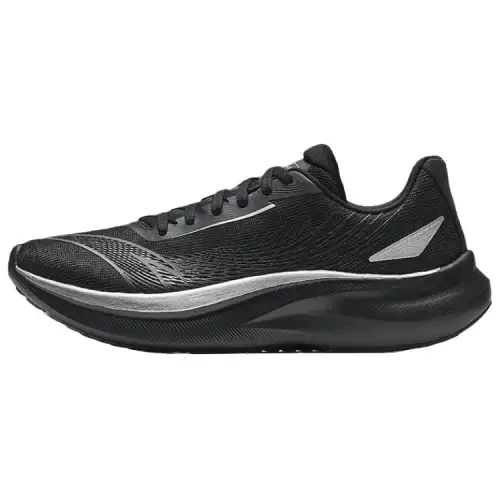 Anta Wind Speed Slip Resistant, Abrasion Resistant, Breathable Low top Training Sprint Running Shoes Men's Black Silver