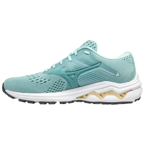 Mizuno Wave Inspire 17 Comfortable Textile, Synthetic Leather Cushioning Slip Resistant Abrasion Resistant Breathable