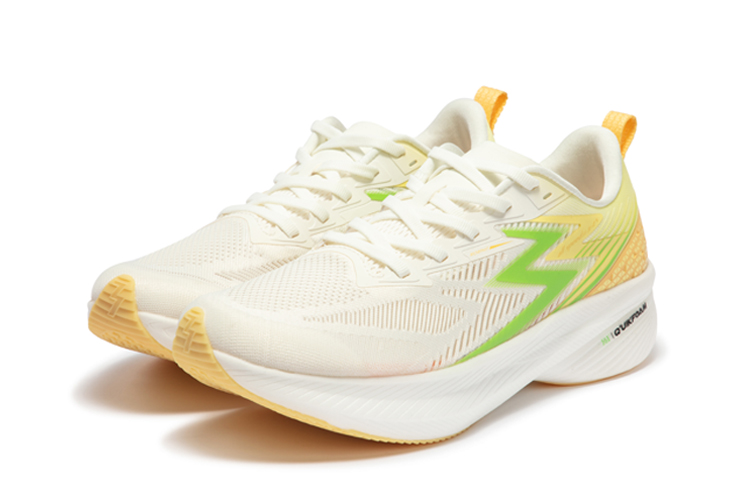 361° Flame ST Running Shoes Men’s Low Top Feather White/Smoothie Yellow